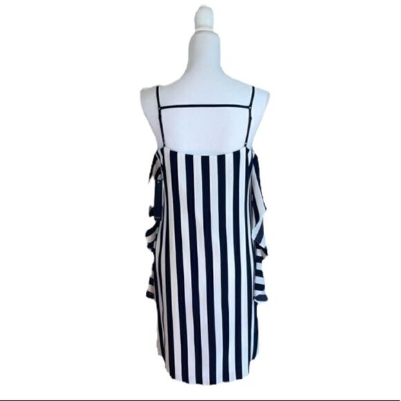 NICOLE MILLER New York Striped Ruffle Dress - Picture 3 of 3